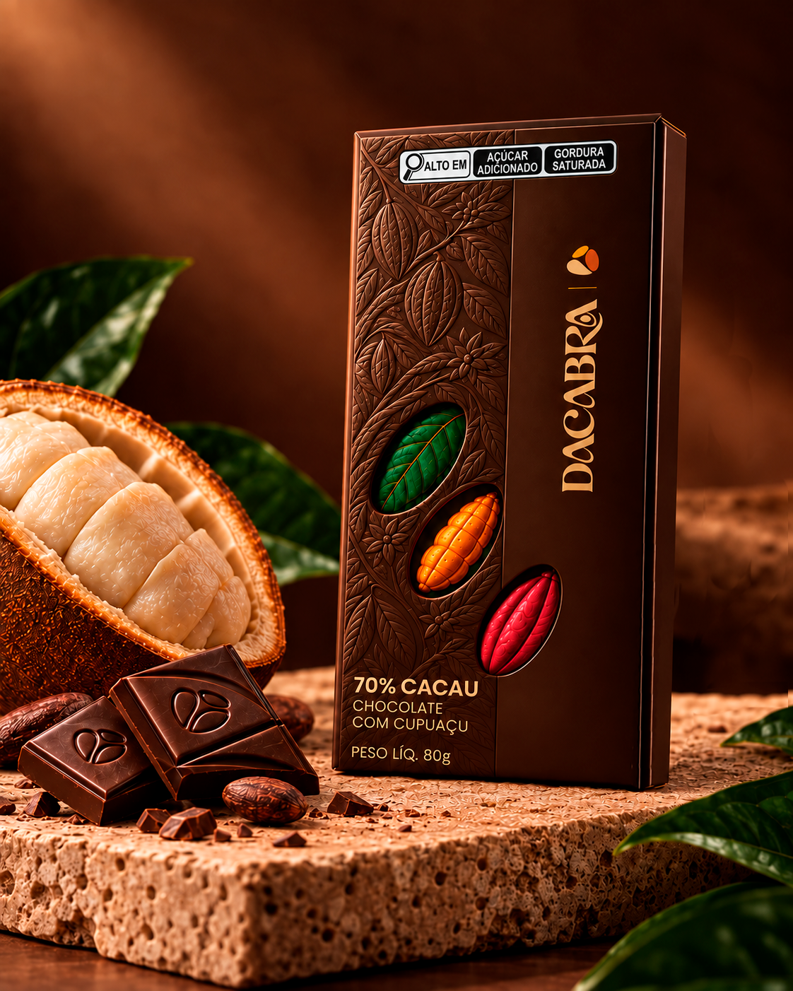 Chocolate 70% Cacau com Cupuaçu